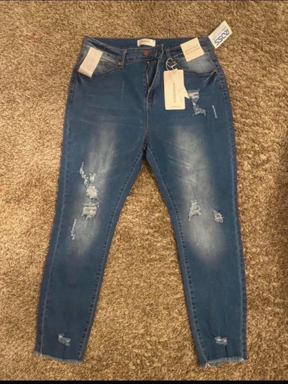 BAMBOO Skinny Ripped Blue Women’s Jeans